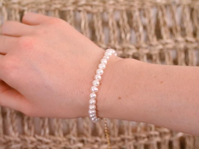 Detalle 2 de BERGERLIN Perlenarmband mit vergoldetem Verschluss & Echtheitszertifizierung für Damen und Herren