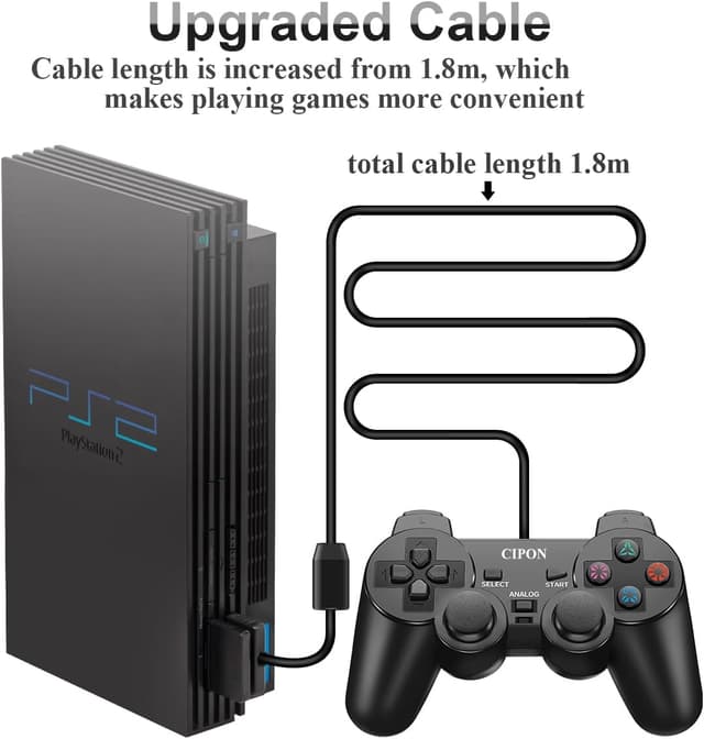 Thumbnail 4 de PS-2 Wired Controller mit 1,8 m Kabel