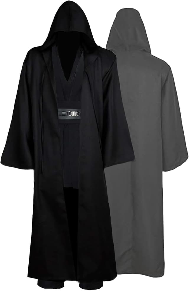 Detalle 2 de GOLDSTITCH Mens Hooded Robe & Tunic Full Set (Halloween Cosplay Costume)