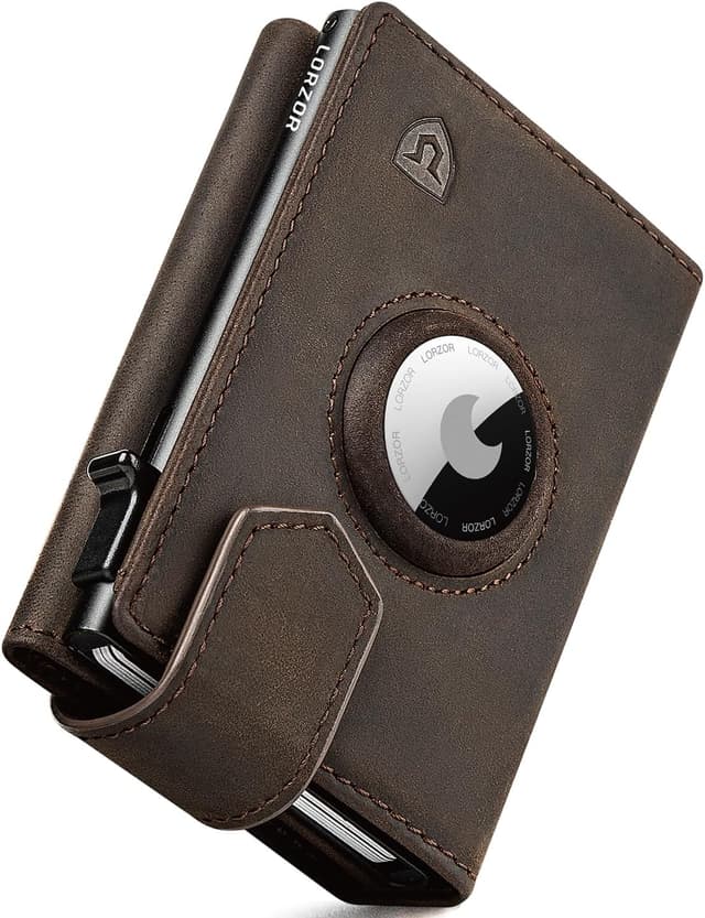 Detalle de LORZOR portafoglio slim per AirTag 48N