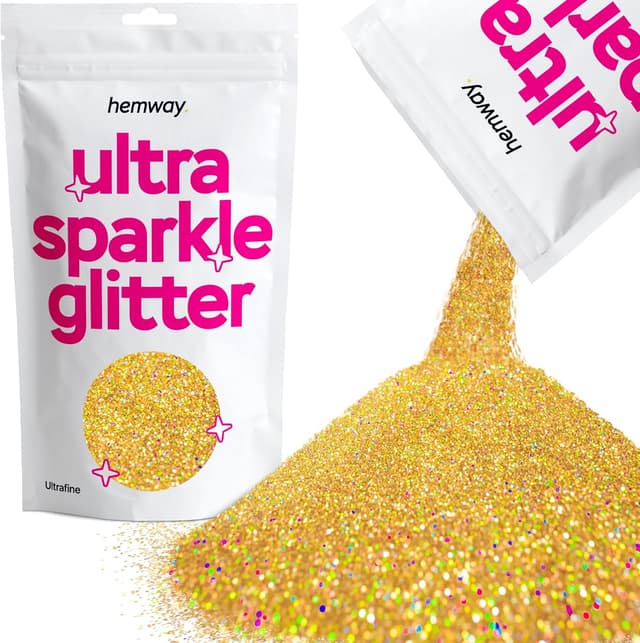 Imagen de Hemway Ultra Sparkle Glitter Gold Holographic 100g en OfertitasTOP