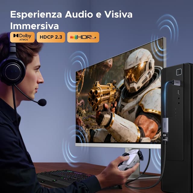 Thumbnail 4 de UGREEN 8K Adattatore DP a HDMI 8K 60Hz