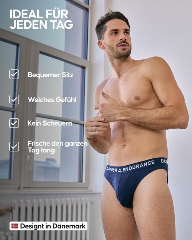 Detalle de Danish Endurance Bambus Slips im 6er Pack