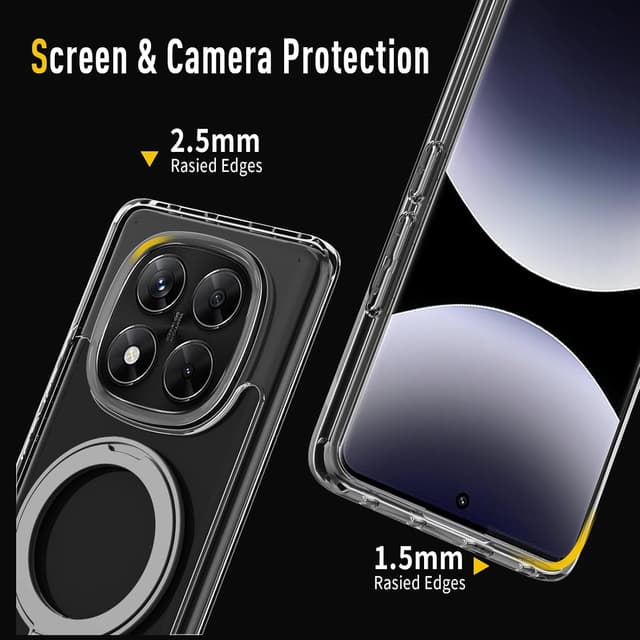 Detalle de XTCASE Coque magnétique pour Xiaomi Redmi Note 14 Pro+ / Pro+ Plus 5G avec support intégré MagSafe compatible