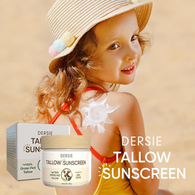 Thumbnail 6 de Dersie Tallow Sunscreen SPF 50 Mineral UV Defense (Non-Nano Zinc Oxide) for Face & Body — 2.1 oz