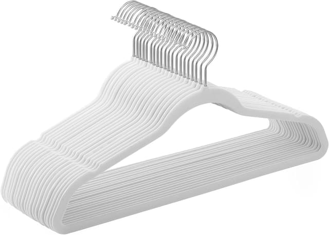 Detalle de SONGMICS CRF026W20 Kleiderbügel Samt 20er Set