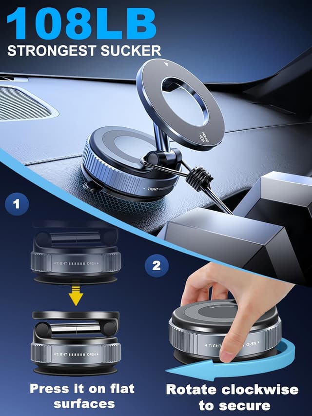 Detalle de snanlen Upgraded 360° Nano Gel Magnetic Car Phone Holder