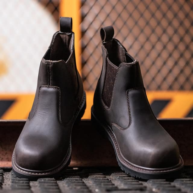 Detalle de SL-Saint Stivali da lavoro Chelsea con punta in acciaio/composito (taglia 46 EU) con costruzione isolata