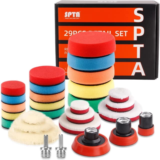Detalle de SPTA 29pcs Polierpad Set 25/50/80mm mit M14 Gewinde