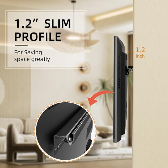 Detalle de KAMIWI Studless TV Wall Mount 150 lbs