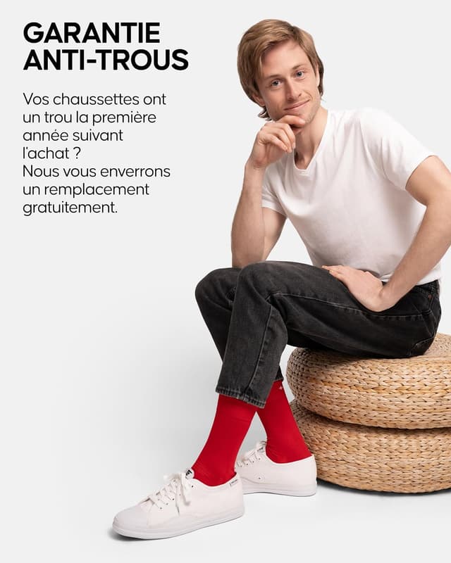 Detalle 2 de DANISH ENDURANCE Chaussettes en Fibre de Bambou Ultra Douces