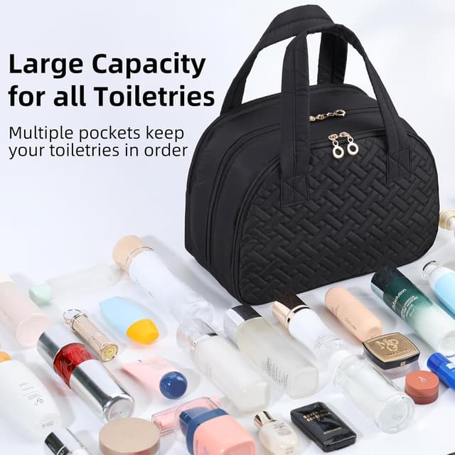 Detalle 1 de Initial makeup travel bag, 28cm wide