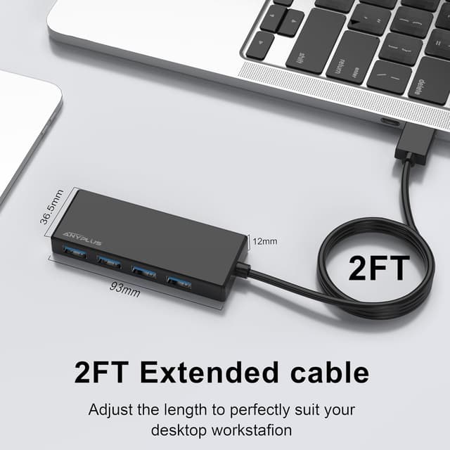Detalle 2 de ANYPLUS USB Hub USB 3.0 mit 4 Ports 0,6 m
