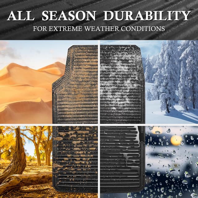 Detalle de CAR PASS Rubber Floor Mats 4-piece