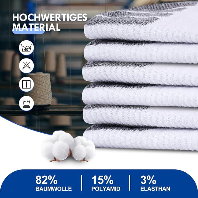 Thumbnail 6 de Stoeury 10/20 Paar Sneaker-Socken mit atmungsaktivem Mesh & Fußgewölbestütze (Herren & Damen)