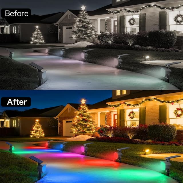 Detalle de Adewalk Adewalk 4 fari solari RGB IP65