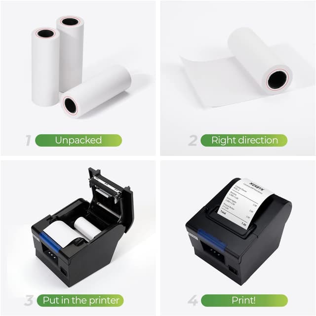 Thumbnail 4 de MUNBYN Thermal Receipt Paper 80mm 50 Rolls