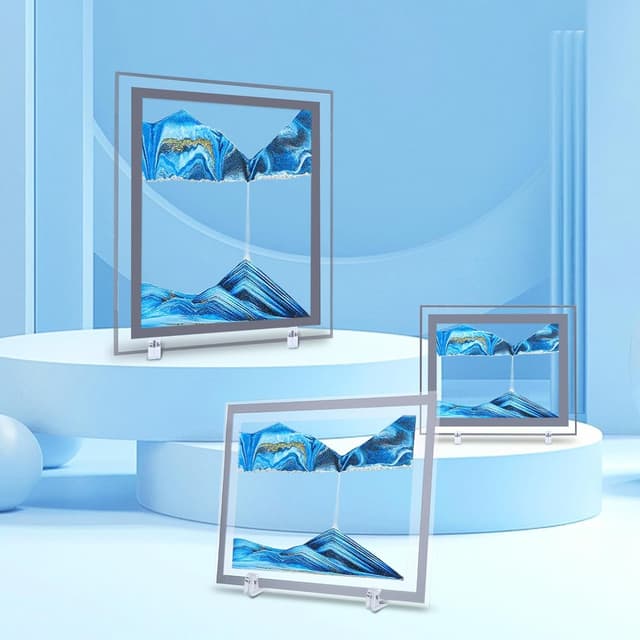 Thumbnail 4 de AzureLeap 3D Dynamic Sand Art 10in calming display 🖼
