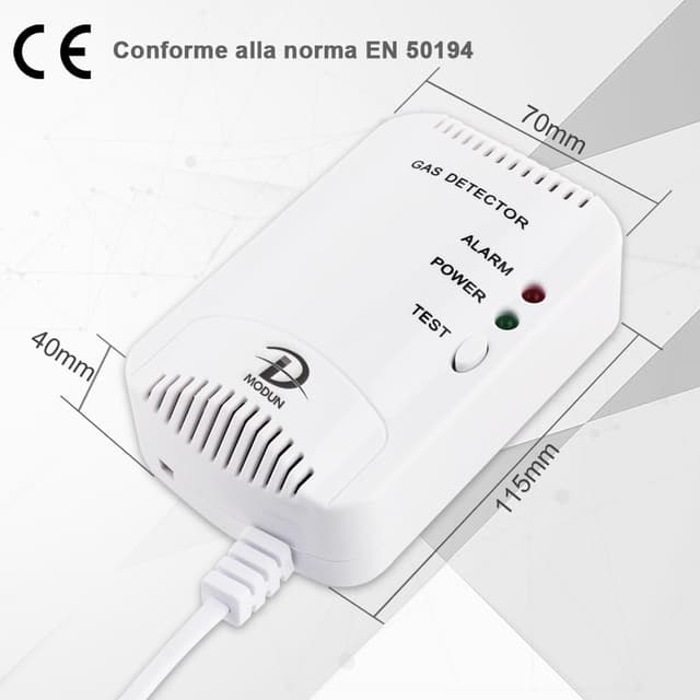 Thumbnail 5 de D MODUN Rilevatore di Gas 100 dB plug-in