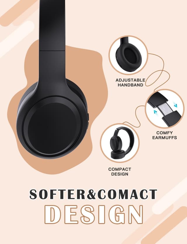 Detalle 2 de YOYOTUNE Kids Bluetooth Headphones 5.1