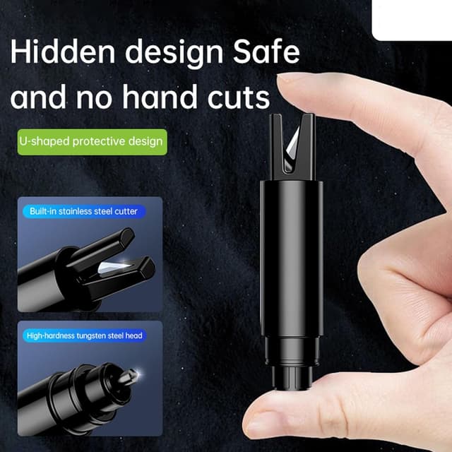 Thumbnail 5 de Clyfanesy 2-piece Car Emergency Hammer with Cutter