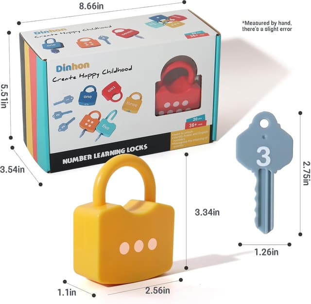 Thumbnail 5 de Dinhon Kids Learning Locks Ages 3-5