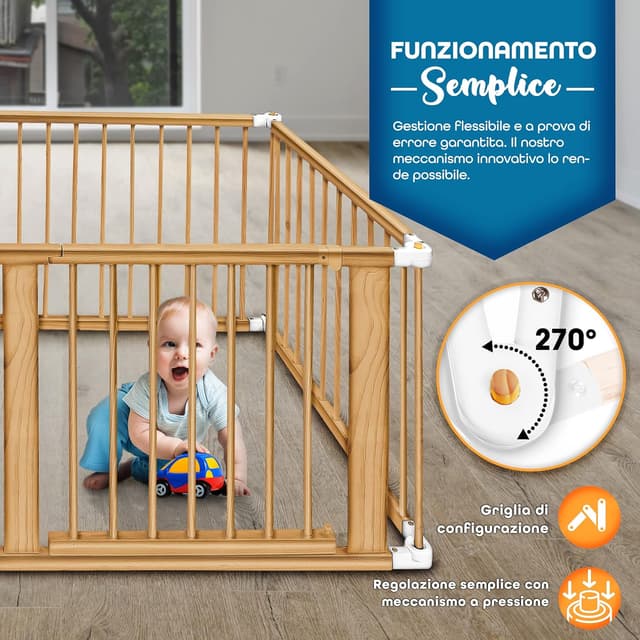 Thumbnail 3 de KIDUKU XXL Box 7,2 m barriera sicura per bambini