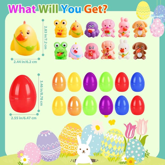 Detalle 1 de Facairzd Ostereier Zugset 12-teilig