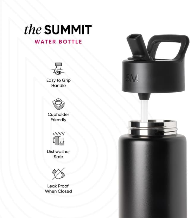 Thumbnail 2 de Simple Modern Summit Water Bottle 14oz Kids Straw Lid