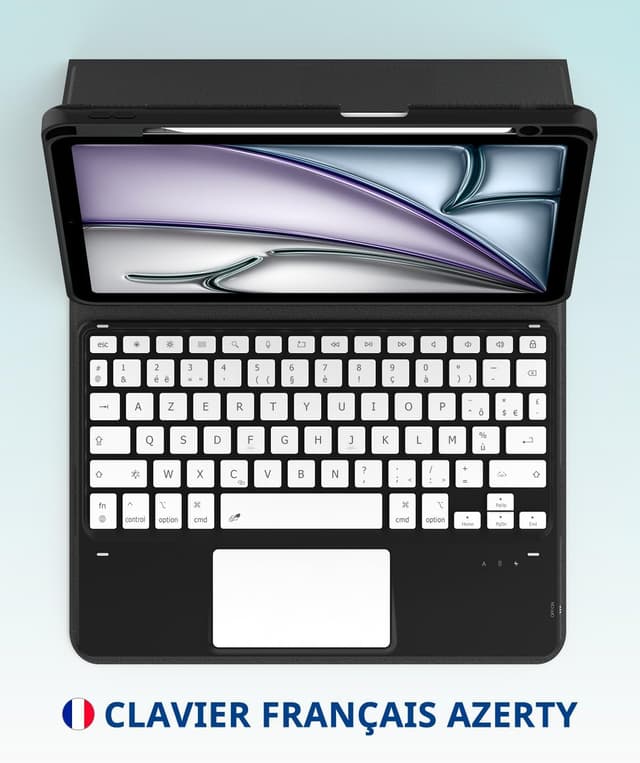 Detalle de CACOE clavier étui iPad Air 11 avec rétroéclairage