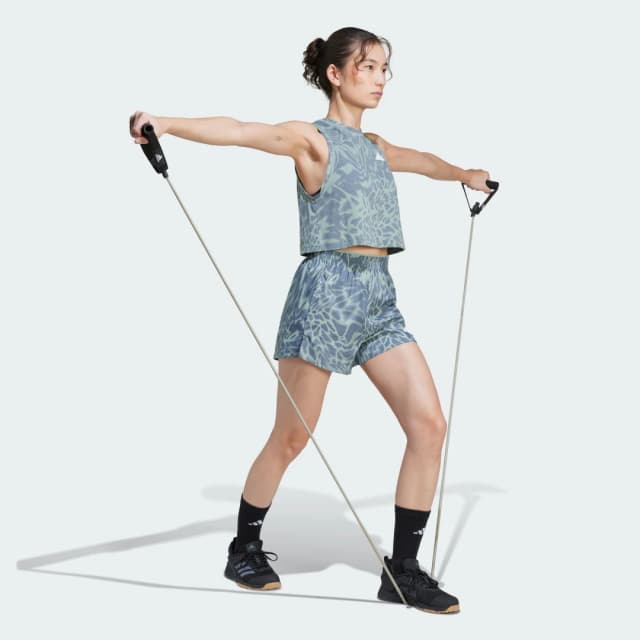 Detalle de Train Essentials Allover Print Workout Pantalón corto 2XL