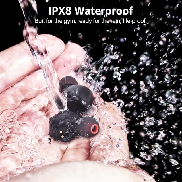 Detalle 2 de TOZO T6 Wireless earbuds 50H battery life