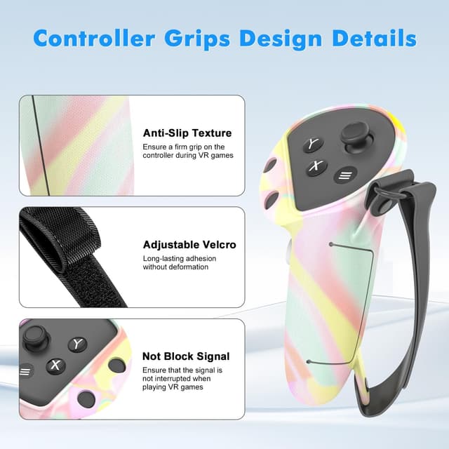 Detalle de Tyasoleil VR Silicone Case Accessory Set for Meta/Oculus Quest 3S