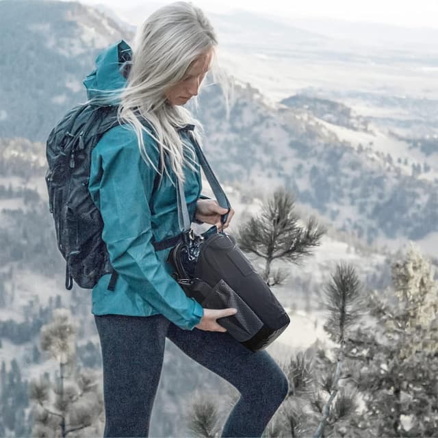 Thumbnail 6 de S-ZONE sac étanche pour appareil photo DSLR/SLR avec poches et housse anti-intempéries