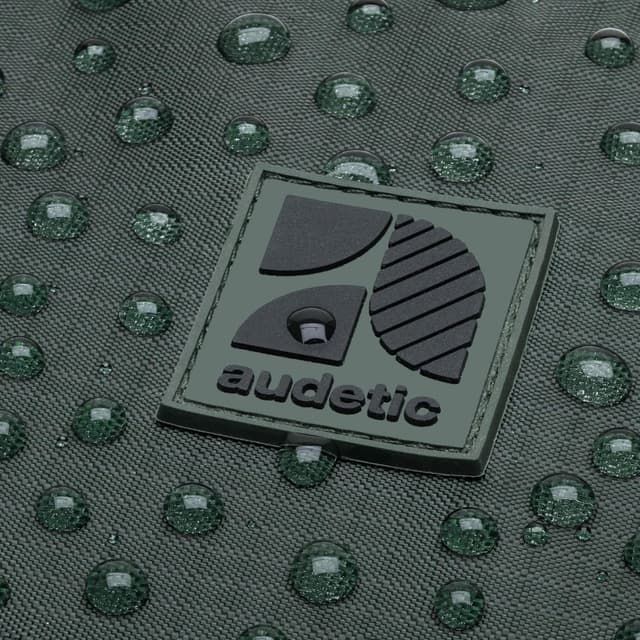 Detalle de AUDETIC Bauchtasche Damen & Herren Oliv „Drip“ – wasserabweisende Gürteltasche für Sport, Outdoor & Alltag