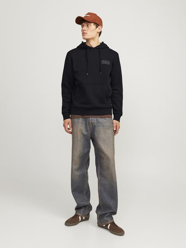 Detalle de Jack & Jones Jjecorp Logo Sweat Hooded Sweatshirt (standard fit) – 70% cotton/30% polyester