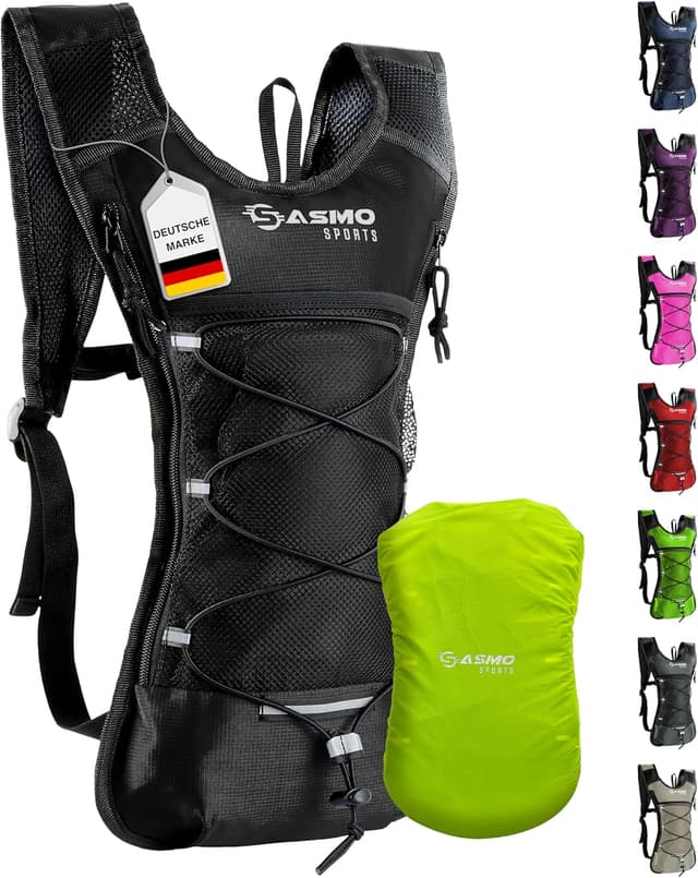 Detalle de SASMO Laufrucksack 6L Schwarz