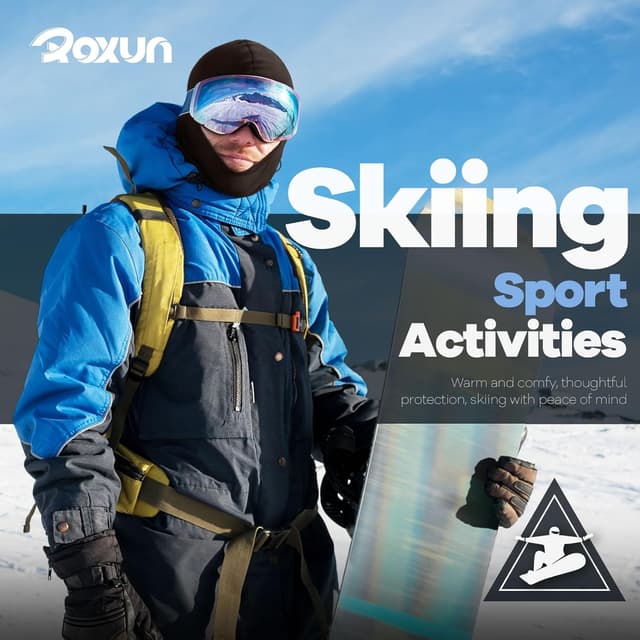 Detalle de ROXUN Balaclava Ski Mask 5-Pack 🧣