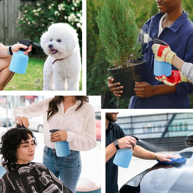 Thumbnail 6 de RONTADA Plant Mister Spray Bottle (600ML) – Refillable indoor/outdoor trigger mist water sprayer, blue