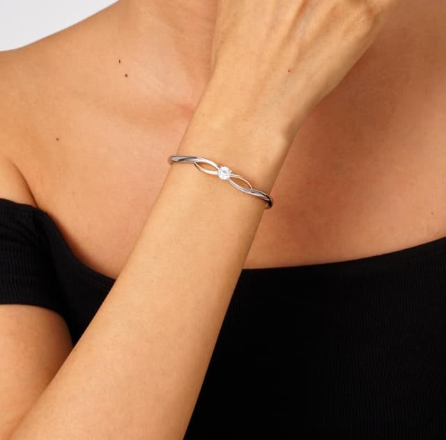 Detalle 2 de Bracelet infini plaqué or 18 carats Lyniuoy