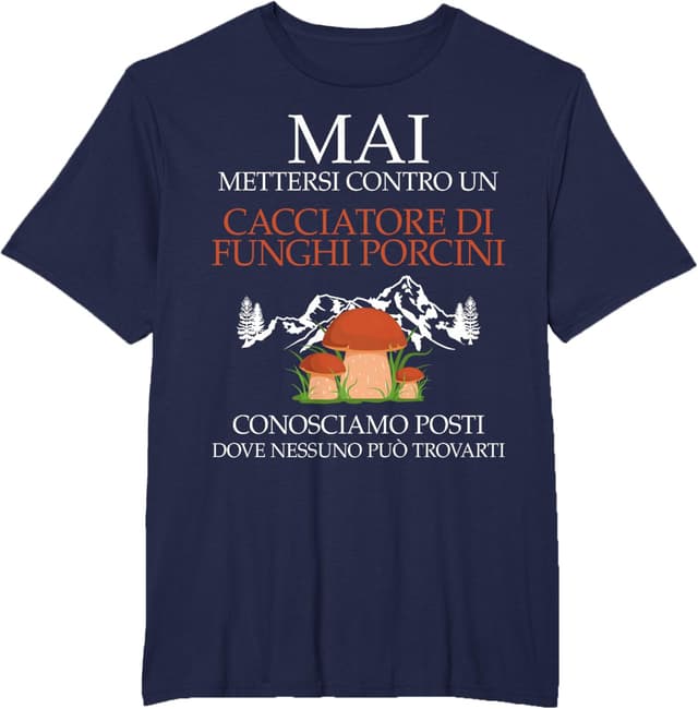 Detalle de Funghi Porcini Divertente Maglietta