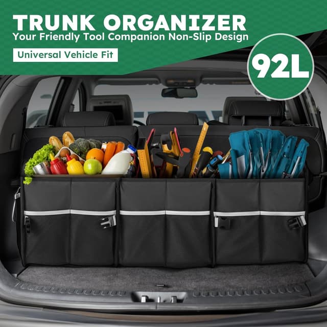 Thumbnail 1 de Tonmifr Heavy-Duty Car Boot Organiser 92L