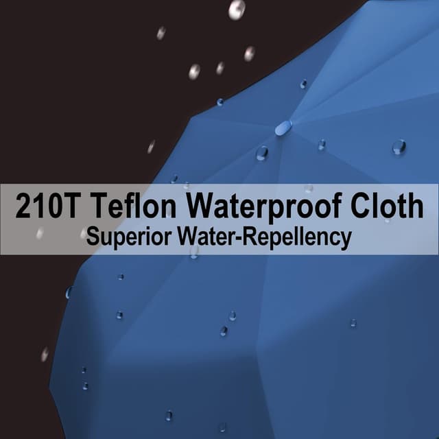 Detalle 2 de Windproof Mini Travel Folding Umbrella with UPF 50+ Sun & Rain Protection