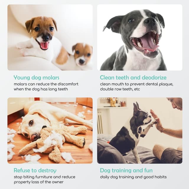 Detalle de Nobleza 12 pezzi di ossi pressati in pelle bovina da 10 cm per cani