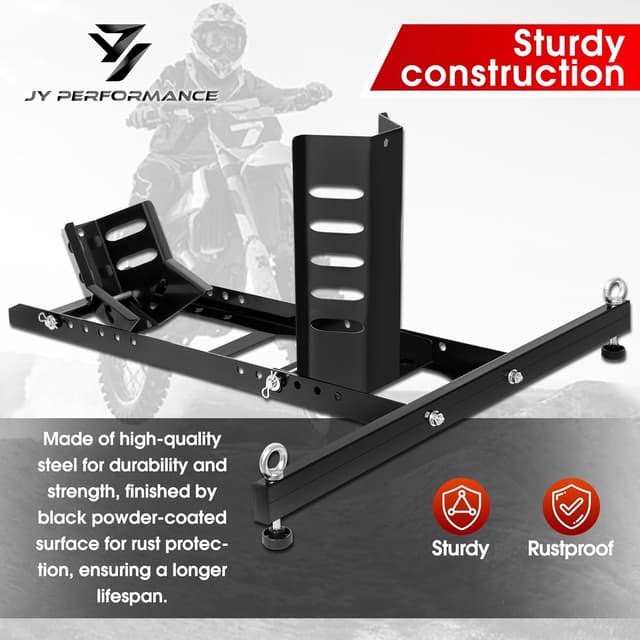 Thumbnail 5 de JY PERFORMANCE Motorcycle Wheel Chock 1800 lb