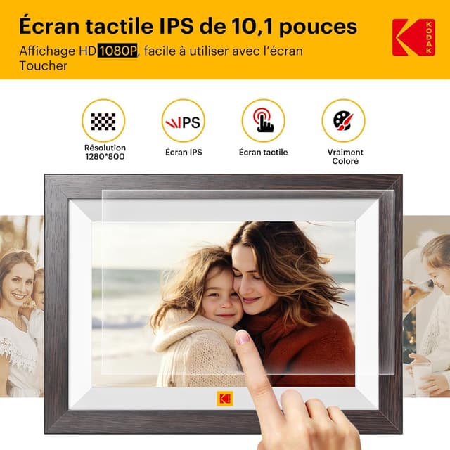 Thumbnail 3 de KODAK Cadre photo numérique 32Go