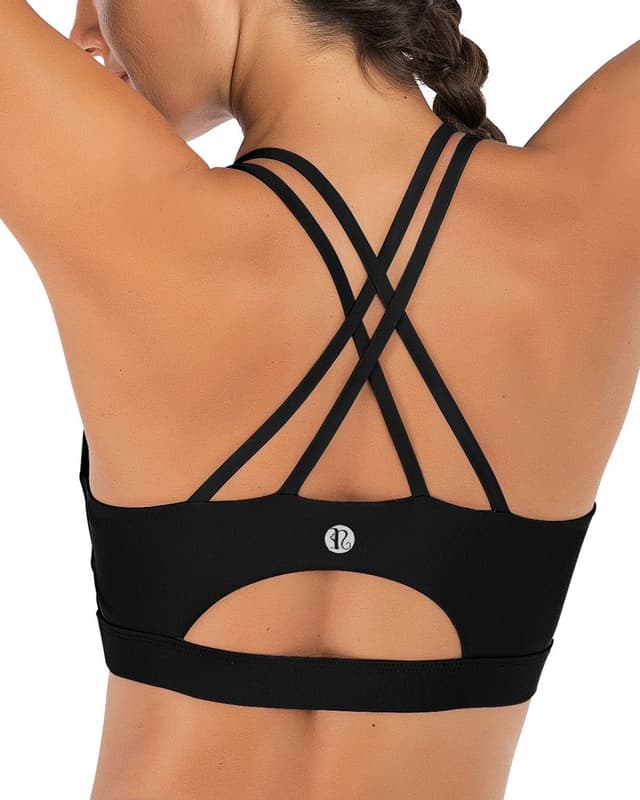Detalle de RUNNING GIRL Sports Bra Crisscross Back