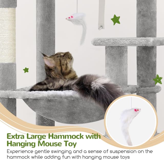 Thumbnail 2 de Globlazer F70 Pro 70-inch Cat Tree 🐱