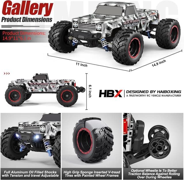Thumbnail 3 de HAIBOXING 903A 1/12 Brushless RC Truck 55 km/h
