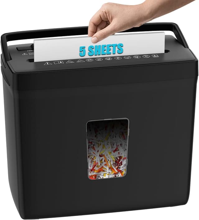 Detalle de Woolsche P-4 5-Sheet Desktop Paper Shredder ๐